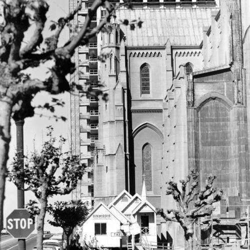 [Grace Cathedral under construction]