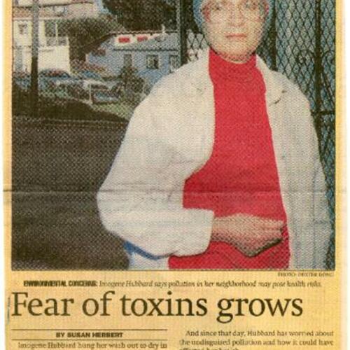 Fear of Toxins Grows