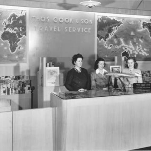 [Thomas Cook & Sons travel agency inside the City of Paris department store]