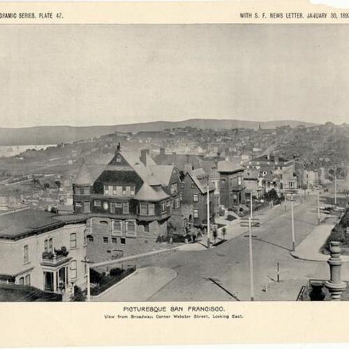 [View from Broadway, Corner Webster Street, Looking East. 1897?]