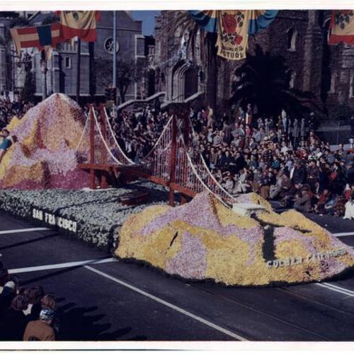 [City of San Francisco, Class A13, First Prize, in Pasadena Tournament of Roses Parade]