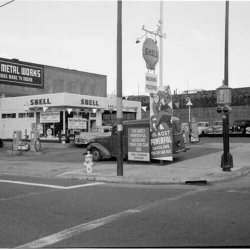 [1100 Howard at 7th Street, Shell [Gas Station], Sheet Metal Works]
