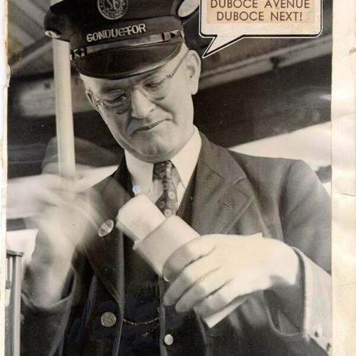 [Unidentified streetcar conductor]