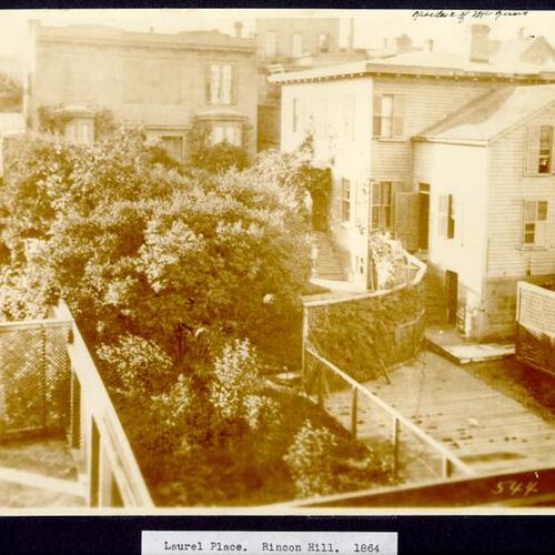 Laurel Place. Rincon Hill. 1864