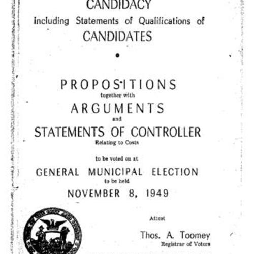 1949-11-08, San Francisco Voter Information Pamphlet