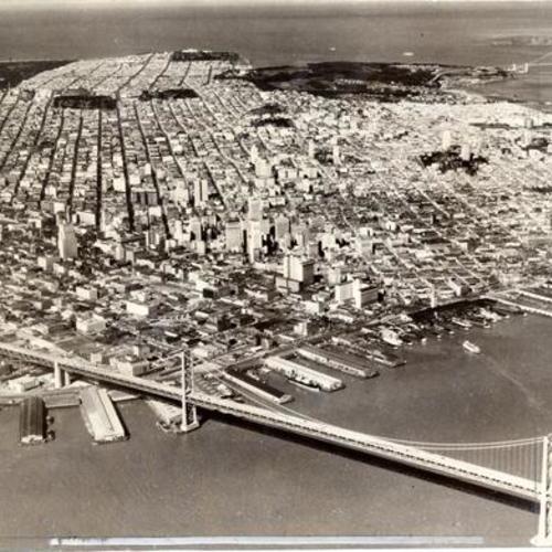 [Aerial view of San Francisco]