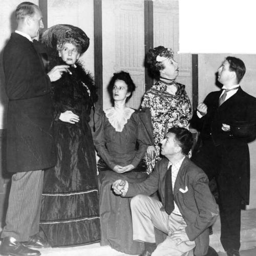 [Performers on the set of an unspecified production at the Municipal Theater]