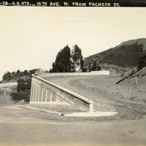 [Golden Gate Heights - 15th Avenue north from Pacheco Street]