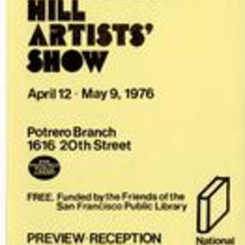 21st Annual Artists' Show, Program Flyer