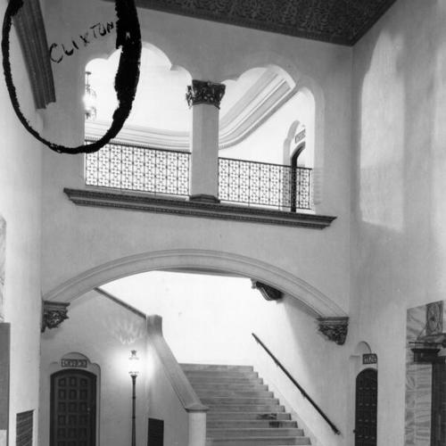  interior stairway of the El Capitan theater]