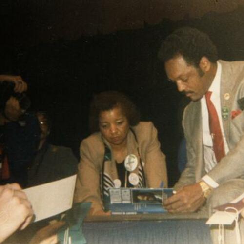 [Jesse Jackson at the California State Democratic Convention]