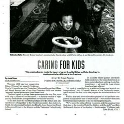 Caring for Kids, SF Sunday Exam. & Chron., Dec. 29 1996