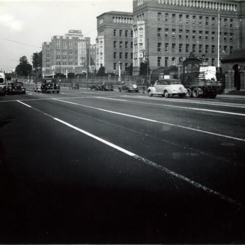 [Potrero Avenue between 22nd and 23rd streets, looking north]
