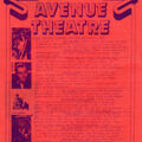 Avenue Photoplay Film Society, July and August, 1984 film schedule (1 of 2)
