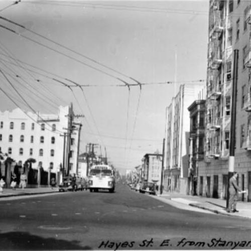 Hayes Street, east from Stanyan