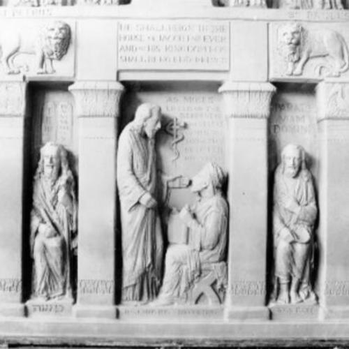 [Sculpted figures at St. Anne's Church]