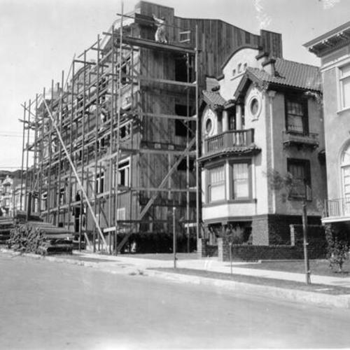 [Building under construction in the Richmond District]