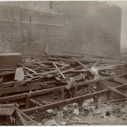 093 Demolition of wooden buildings in progress in Chinatown
