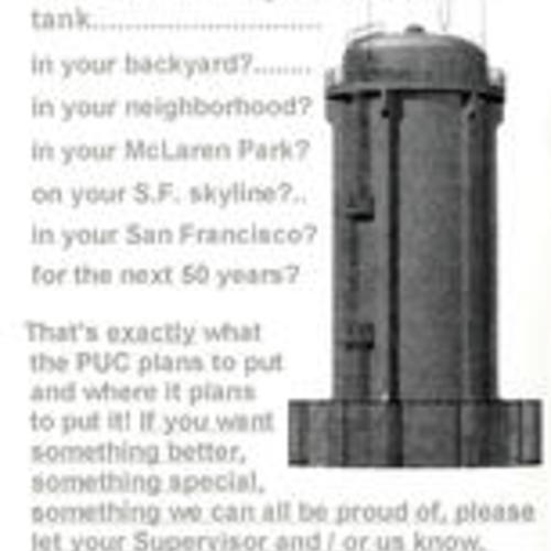 Would you choose to have this industrial looking 80 ft tall water tank