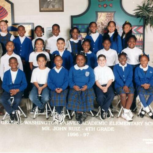 [George Washington Carver Jr. Fourth grade class picture]