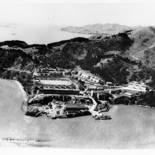 [Aerial view of Fort McDowell, Angel Island]