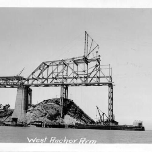 [West anchor arm of cantilever section of Bay Bridge]