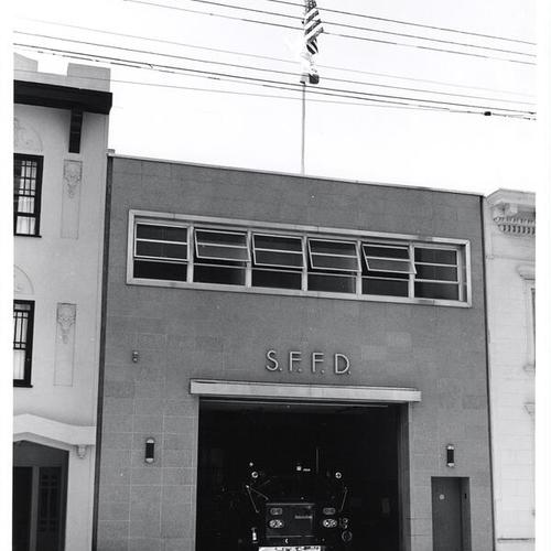 [Exterior of San Francisco Fire Department Engine 41 at 1325 Leavenworth]