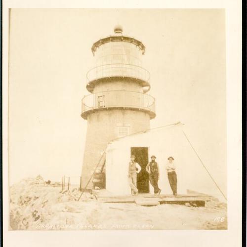 Farallone Islands. Lighthouse
