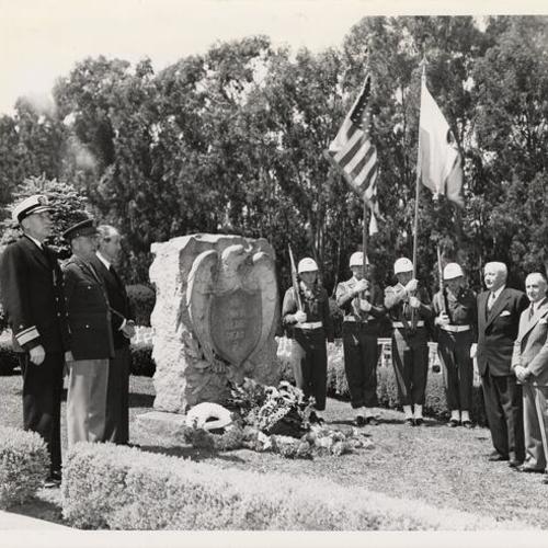 [Memorial Day services at Presidio National Cemetery]