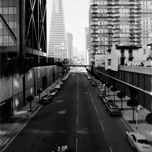 [View of Pine Street from Embarcadero Center]