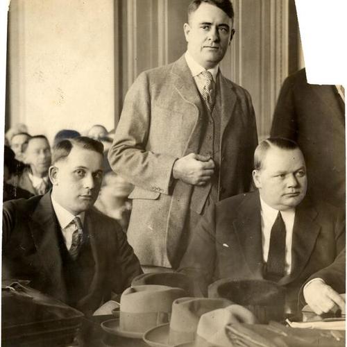 [Fatty Arbuckle with attorneys]