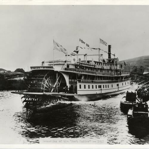 Launching of the "Fort Sutter" - 1912