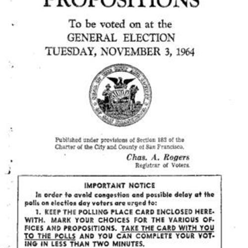 1964-11-03, San Francisco Voter Information Pamphlet