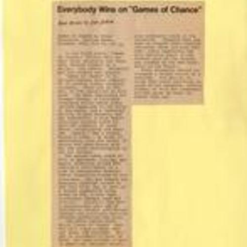 Everybody Wins on 'Games of Chance', Potrero View, February 1981, page 9