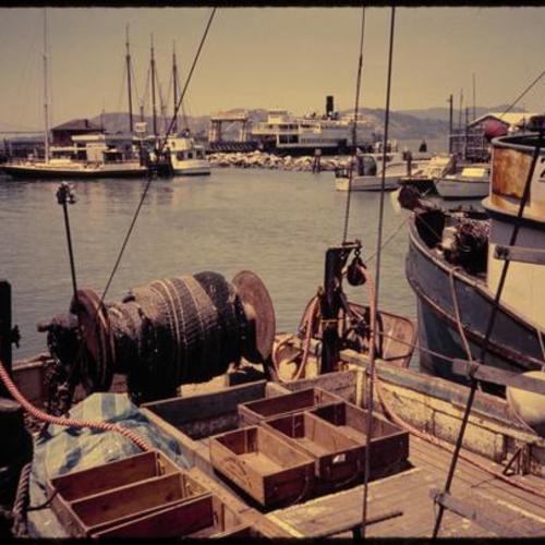 Fishing boats docked at Fishermen's Wharf