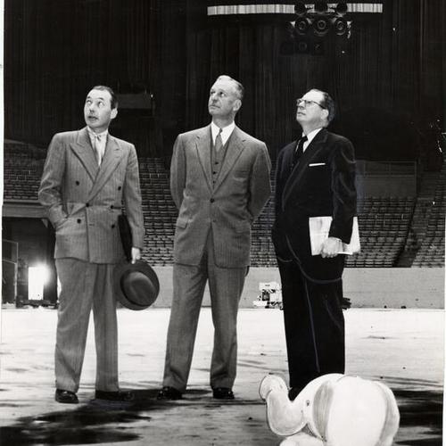 [Robert Humphreys, Lawrence Draper Jr. and H. Meade Alcorn planning the Republican Convention at the Cow Palace]