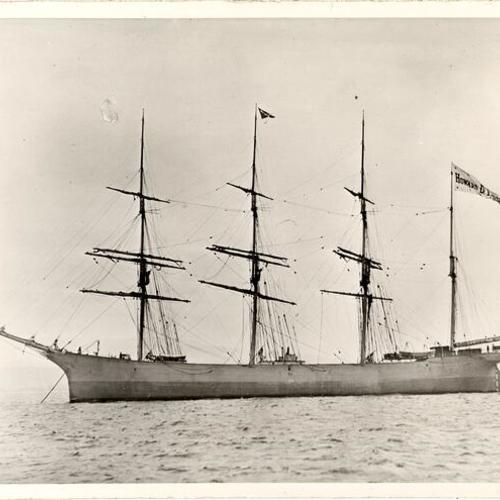 [Steel sailing ship "Howard D. Troop"]