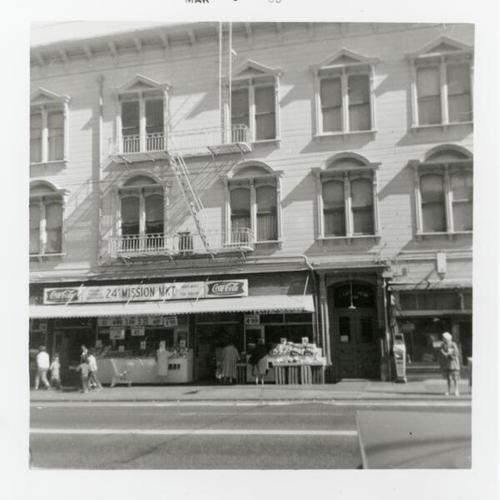 [Building on 24th Street and Mission Street with 24th and Mission Market]