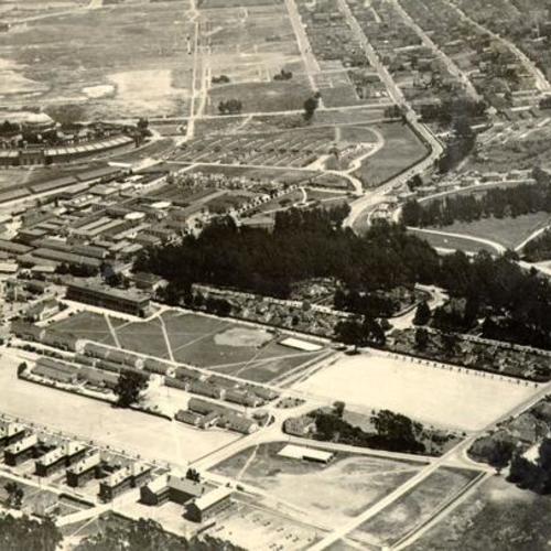 [Aerial view of the Presidio]