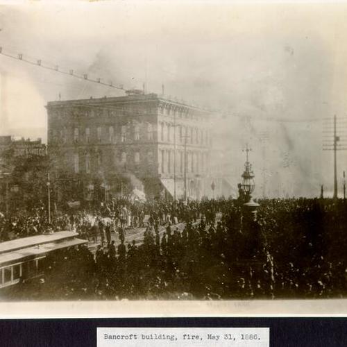 Bancroft Building, fire, May 31, 1886