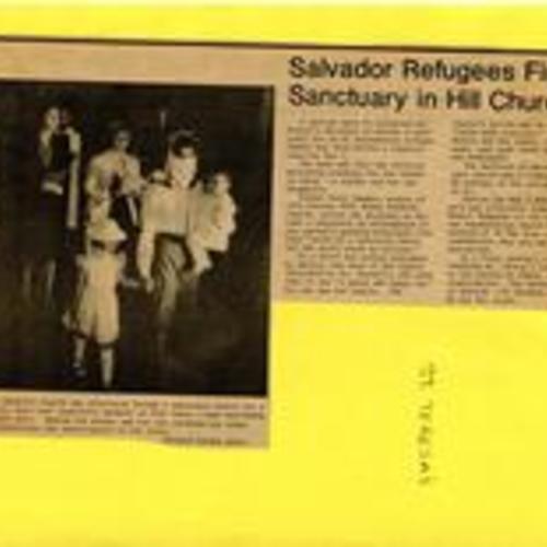 Salvador Refugees Find Sanctuary..., Potrero View, June 1984