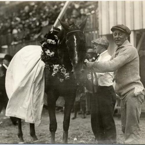 [Winner of horse race at the Panama-Pacific International Exposition]