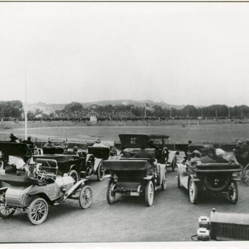 [Automobiles parked at the Polo Field in Golden Gate Park]