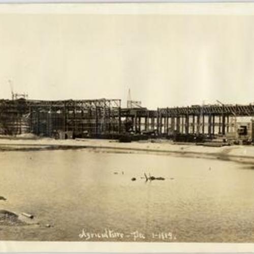[Construction of the Palace of Agriculture for the Panama-Pacific International Exposition]