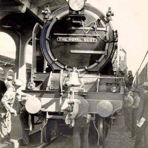 [Front view of the Royal Scot locomotive]
