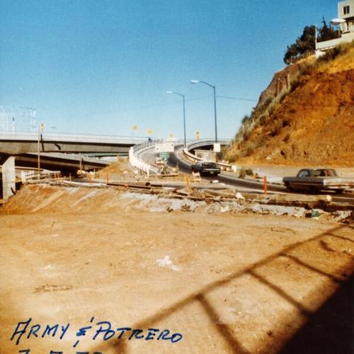[Construction of a 101 freeway]