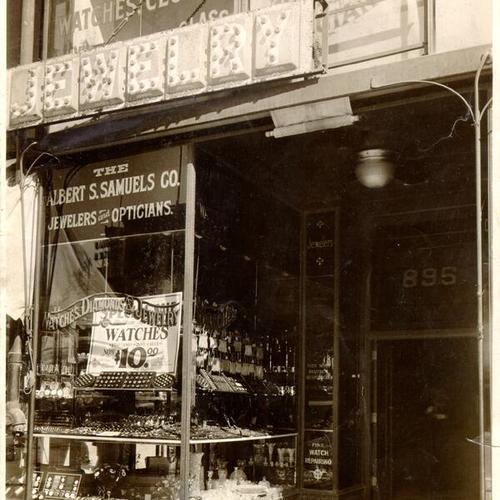 [Entrance to Albert S. Samuels Company Jewelers]