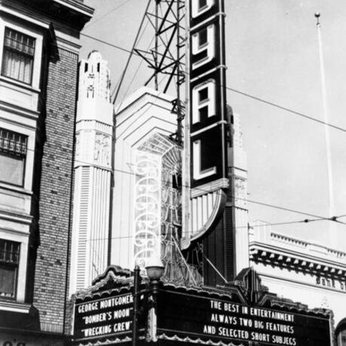 [Exterior of the Royal theater]