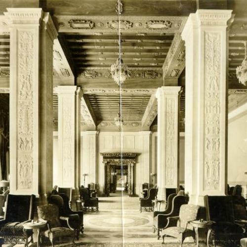 [Tapestry Room at the St. Francis Hotel]
