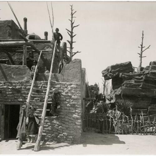 [Pueblo Indian Village in Grand Canyon of Arizona exhibit in The Zone at the Panama-Pacific International Exposition]